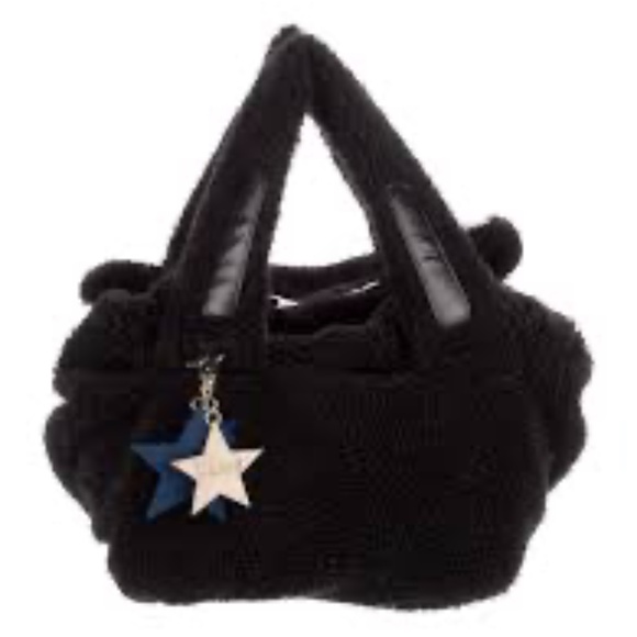 See by Chloe Boa Shoulder Bag Faux Fur Black - Picture 1 of 3